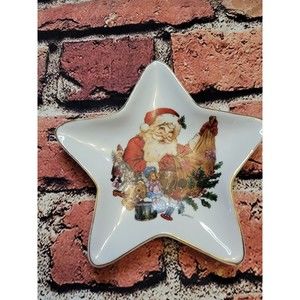 Giordano Christmas Trinket Dish Vintage